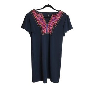 Yoyo 5 Navy Tunic. No size shown but would fit a m/l 34” Long 19” Pit to…